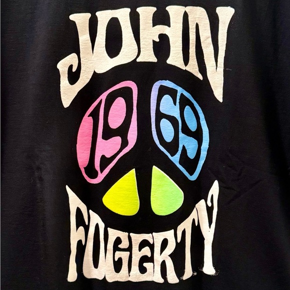 John Fogerty CCR 1969 Celebration Tour T-Shirt Black XL Concert Tee Rock Band - Picture 2 of 7